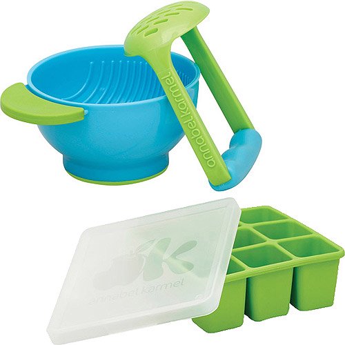 NUK 3 Piece Microwave-Safe Stacking Baby Bowls with Lids