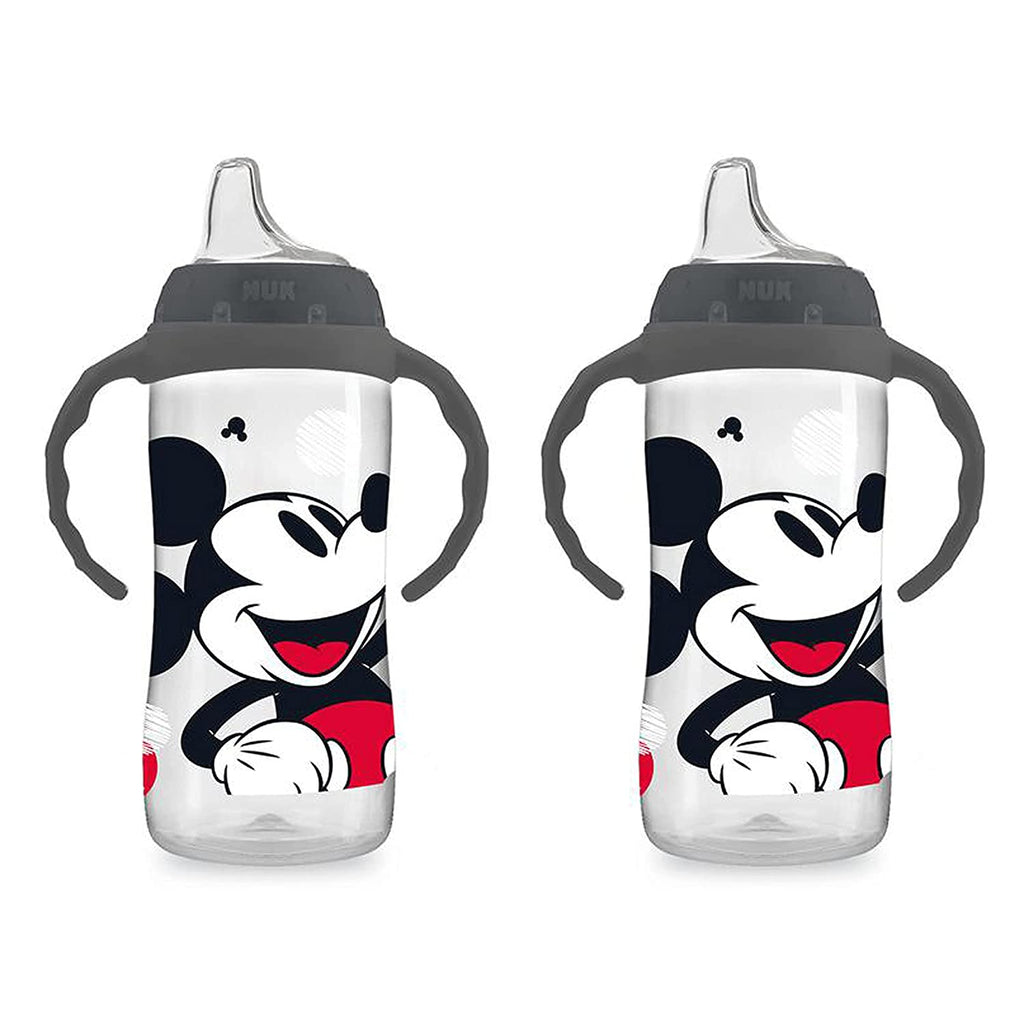 NUK Disney Large Learner Sippy Cup, Mickey Mouse, 10 Oz, 2 Pack