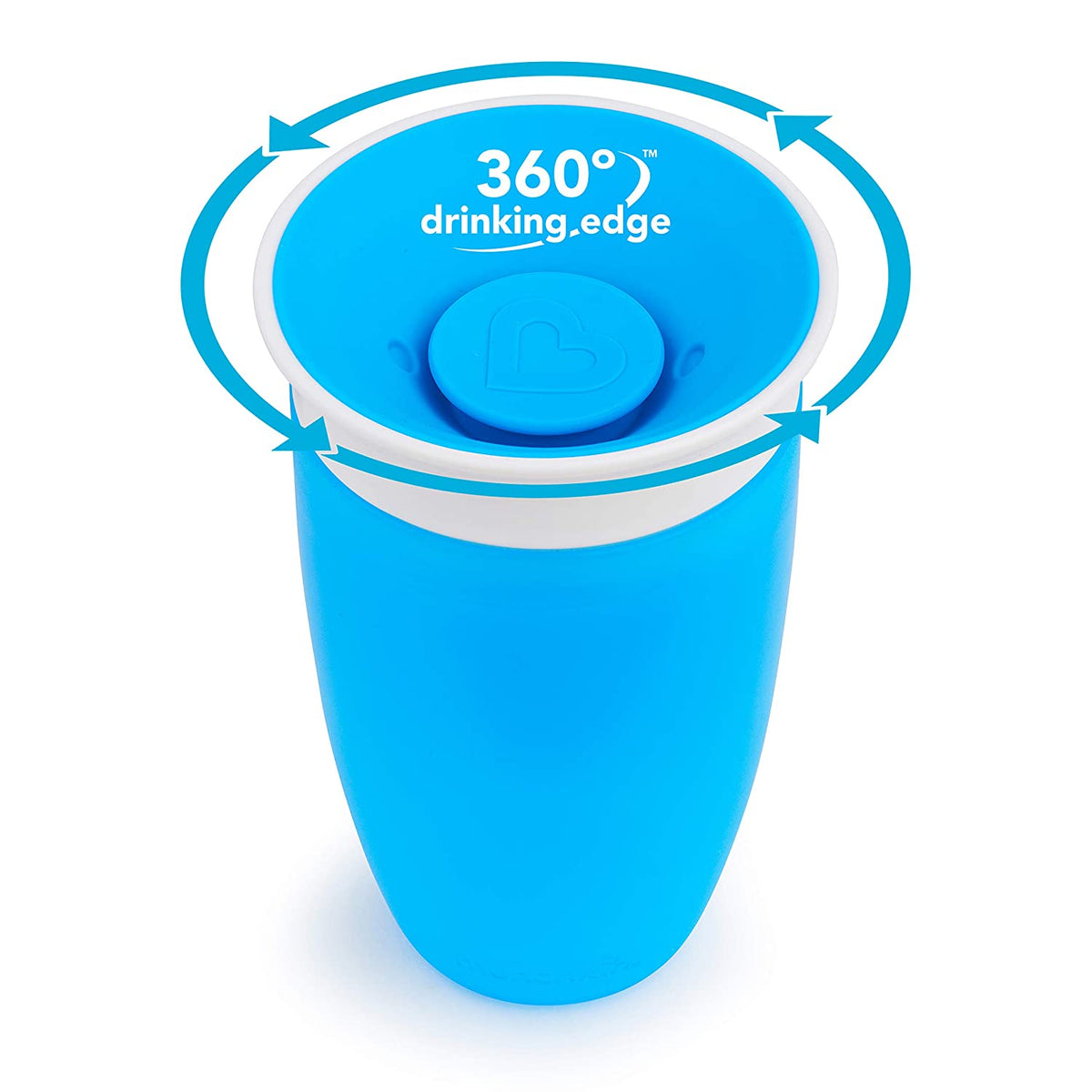 Munchkin Miracle 360 Trainer and Sippy Cup Set, 7 and 10 Ounce, 3 Pack, Blue/Green