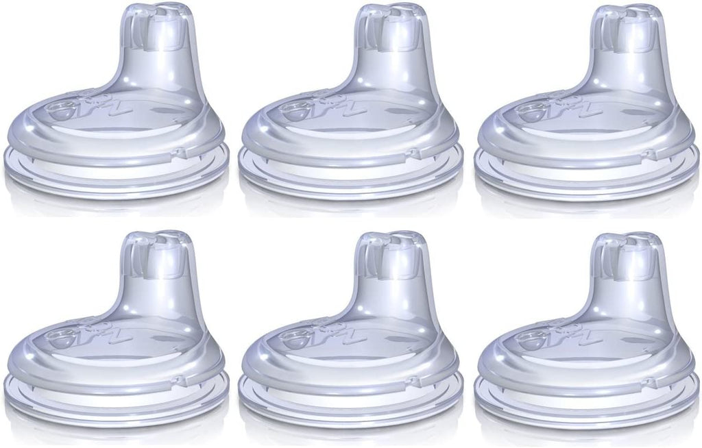 Nuby No Spill Replacement Silicone Spouts, 6 Pack