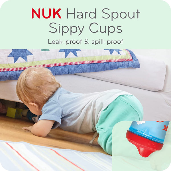 NUK Advanced Hard Spout Toddler Sippy Cup, 10 oz, 2 Pack, Girl