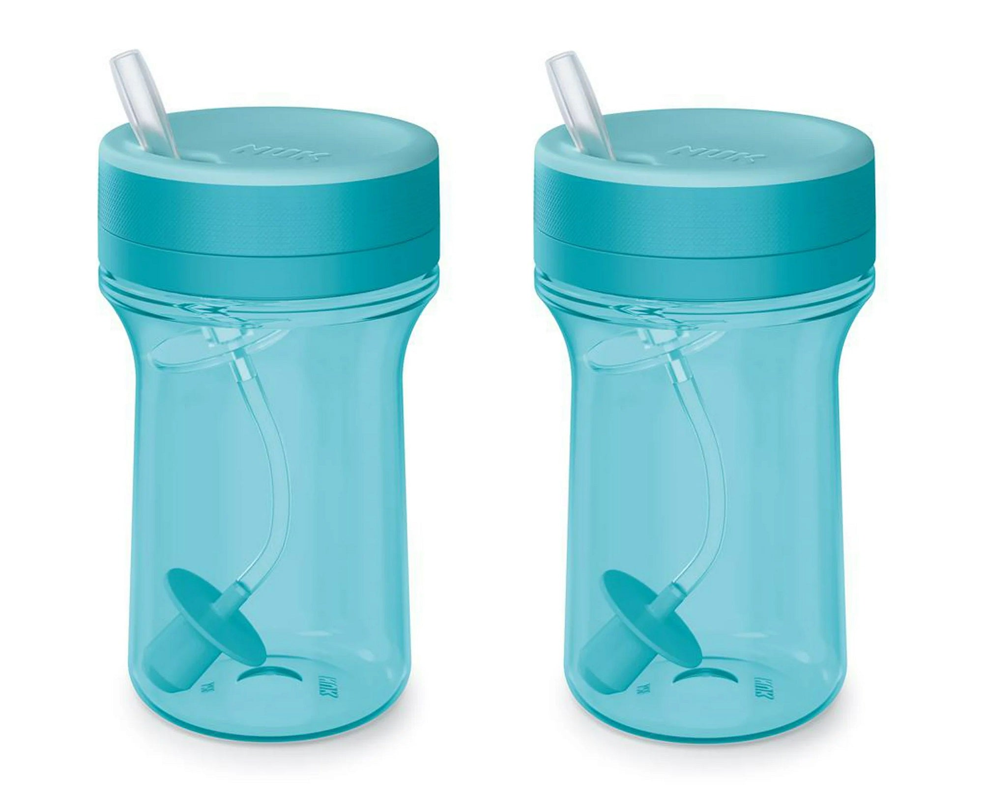 Munchkin Simple Clean Straw Cup (2 Pack) - Blue/Green, 10 Ounce