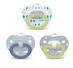NUK Orthodontic Pacifiers, 0-6 Months, 3 Pack