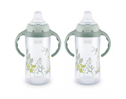 NUK Nature Large Learner Baby Sippy Cup, 10oz, 2 Pack