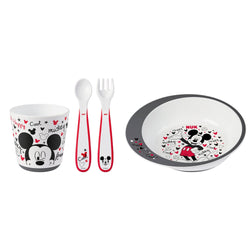 NUK Mickey Mouse Infant Toddler Tableware Set, 4 Pieces