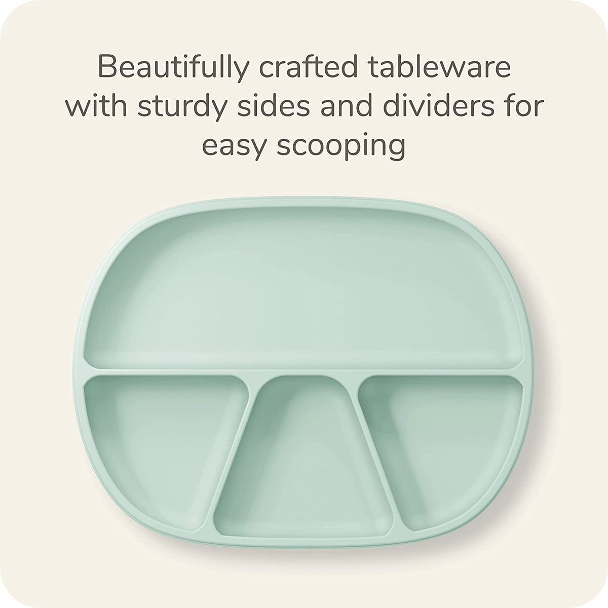 NUK 4 Piece Silicone Baby Tableware Feeding Set