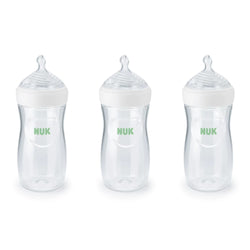 NUK Simply Natural Baby Bottles, 9 Oz, 3 Pack, Neutral