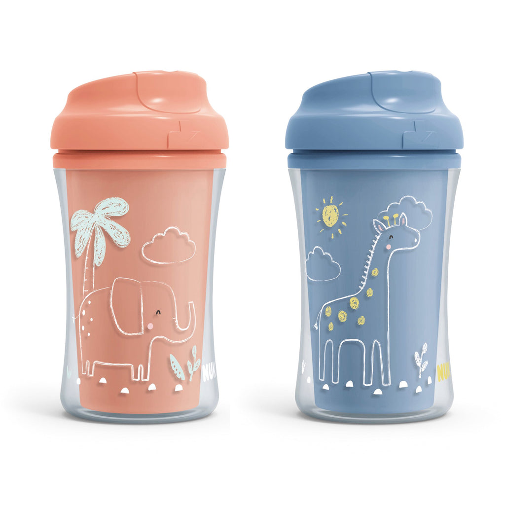 NUK Insulated Cup-like Rim Toddler Sippy Cup, 9 oz, 2 Pack