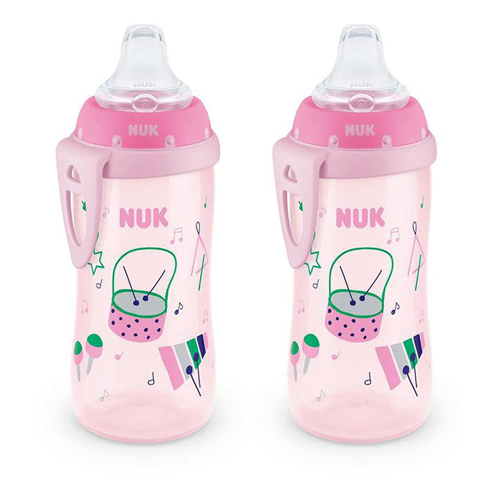 NUK Pink Music Active Cup, 10oz, 2 Pack