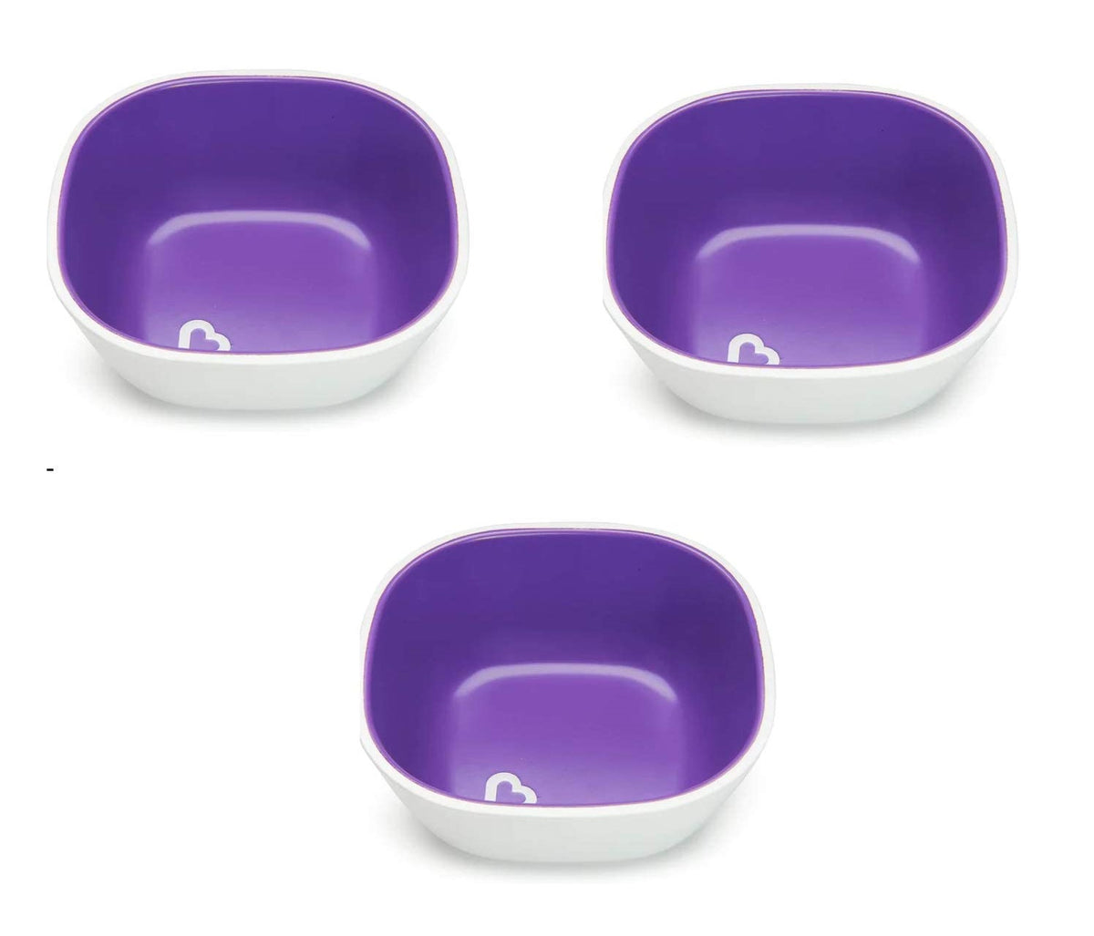 Munchkin 3 Pack Toddler Splash Bowl Set, Purple