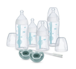 Dr. Brown's Milestones Sippy Straw Bottle with Silicone Handles - Aqua