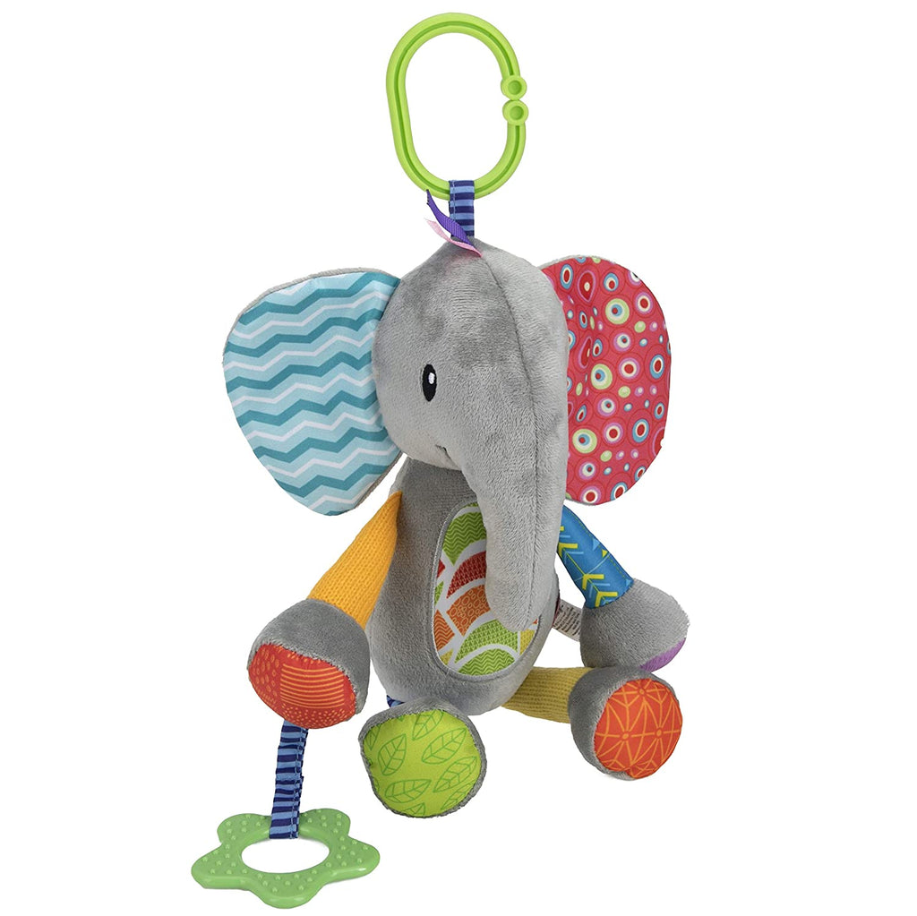 Nuby Interactive Soft Plush Pal Toy, Elephant
