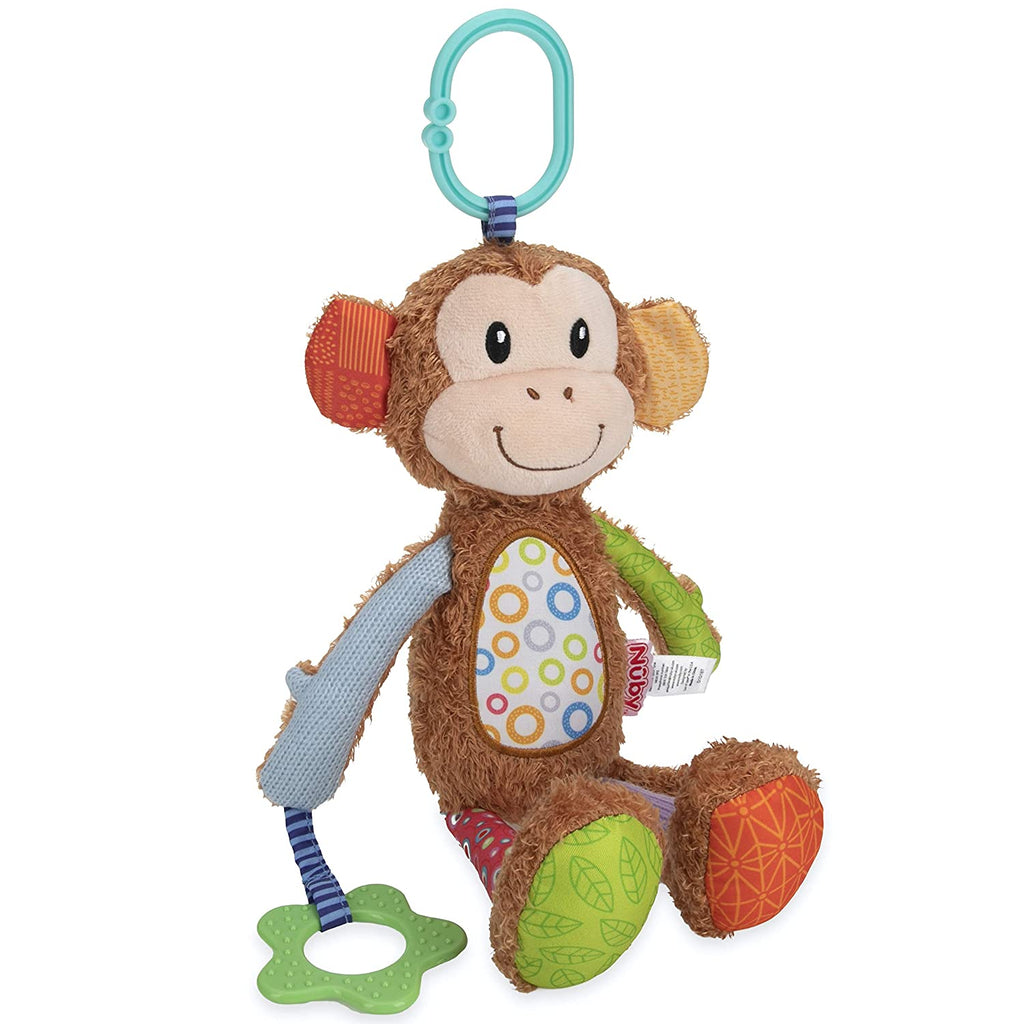 Nuby Interactive Soft Plush Pal Toy, Monkey