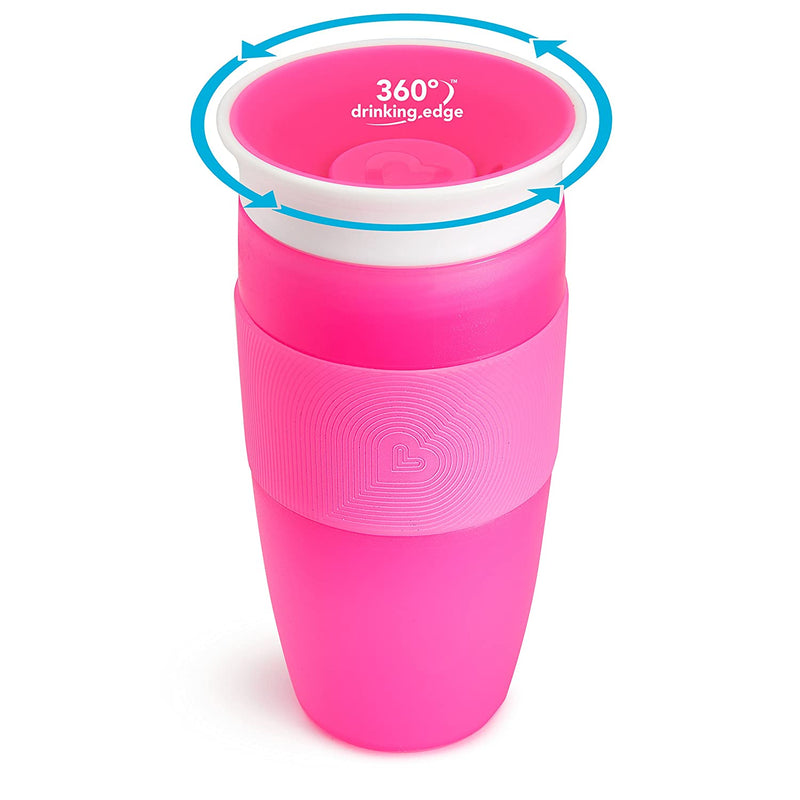 Munchkin Miracle 360 Sippy Cup, Pink, 14oz