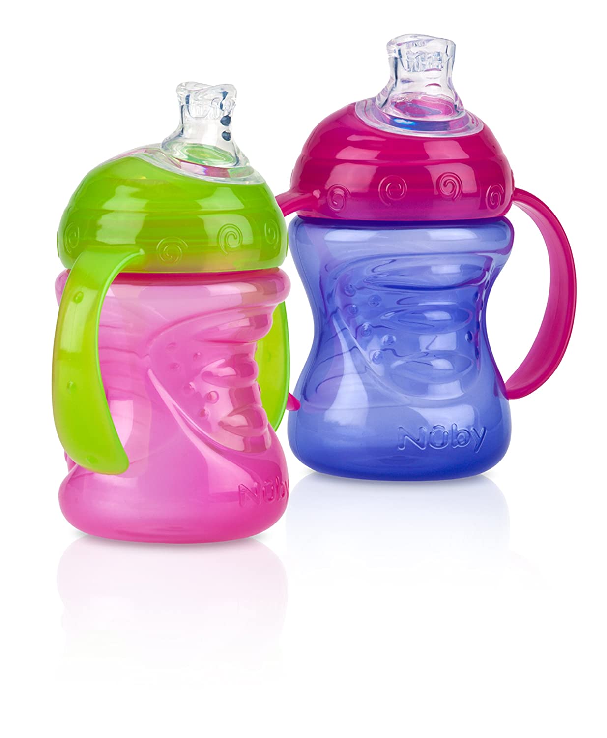 Tommee Tippee 2 Pack 8 Ounce Trainer Sippy Cup- Pink & Purple
