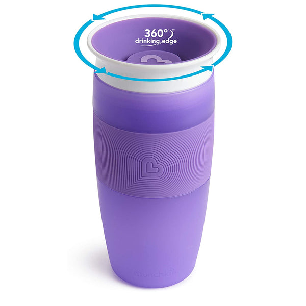 Munchkin Miracle 360 Sippy Cup, Purple, 14 Ounce